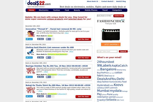 Default theme site design template sample