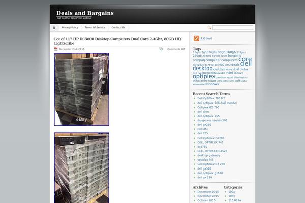 Default theme site design template sample