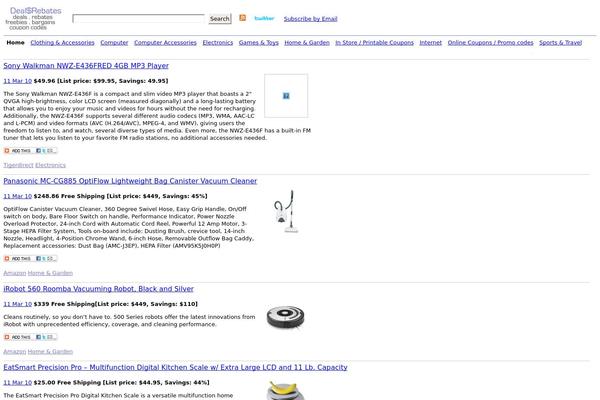 dealsandrebates.com site used Woogle