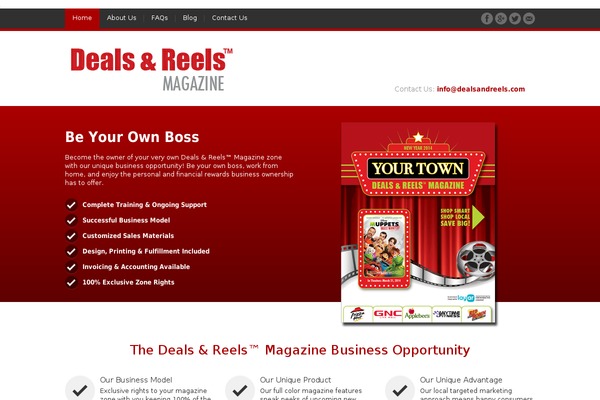 JustLanded theme site design template sample