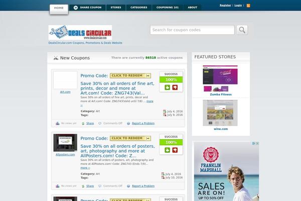 Clipper theme site design template sample