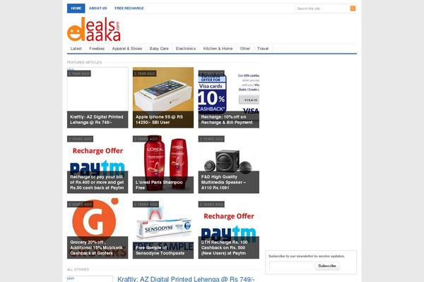 Freshlife theme site design template sample