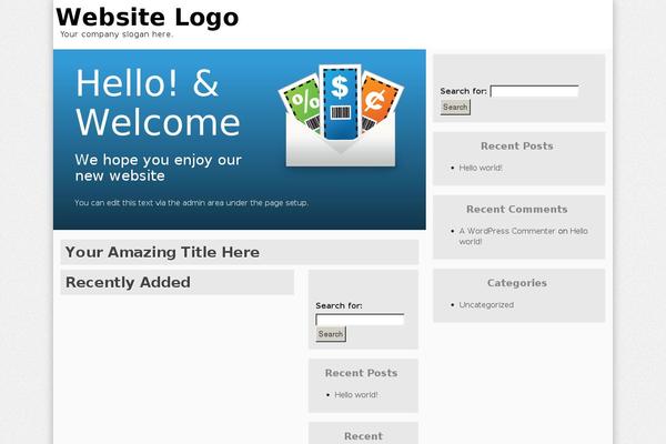 Cp theme site design template sample
