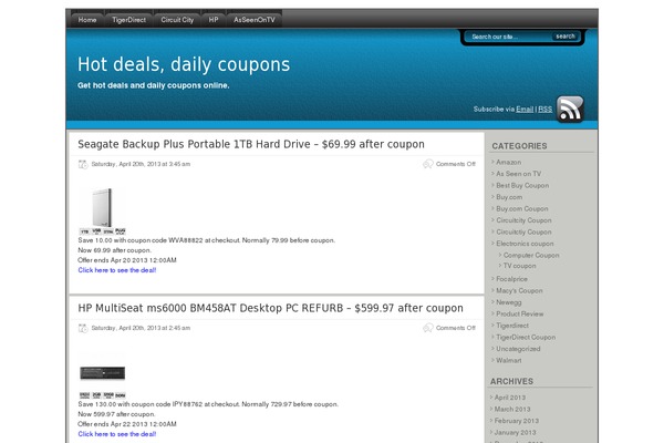 Flexsqueeze website example screenshot