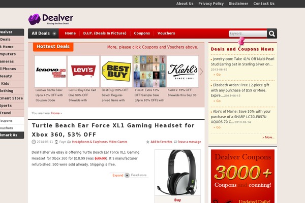 Couponpress theme site design template sample