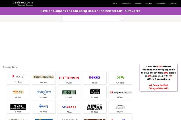 dealzang.com site used Dealzang008