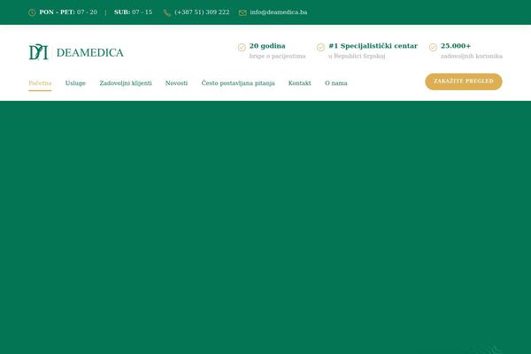 Mediz theme site design template sample