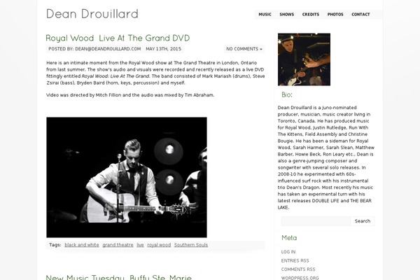 Music-wordpress theme site design template sample