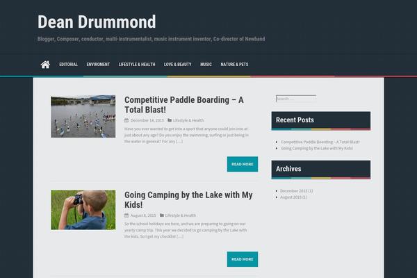 aReview theme site design template sample