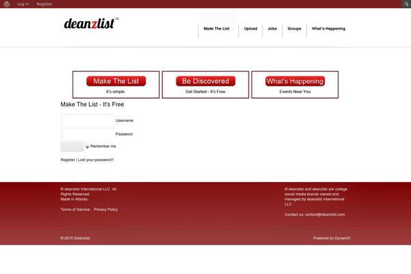 Dynamix theme site design template sample