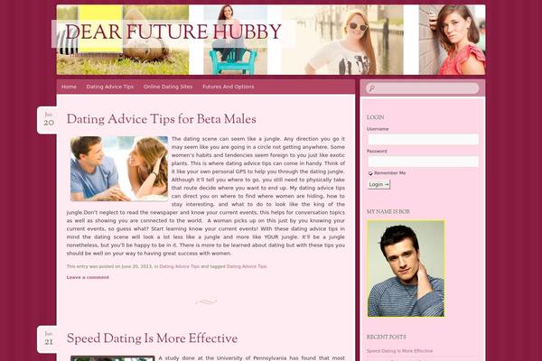dearfuturehubby.com site used Bouquet