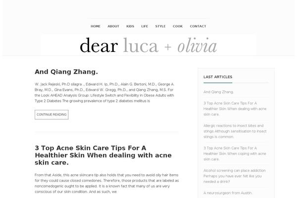 Avani theme site design template sample