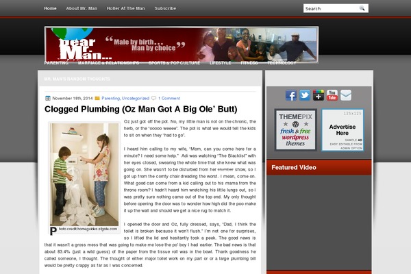 RedLine theme site design template sample