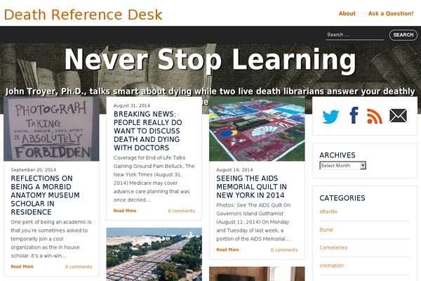 deathreferencedesk.org site used Stilus