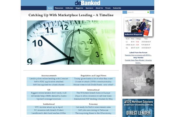 debanked.com site used Wp-glide-prem