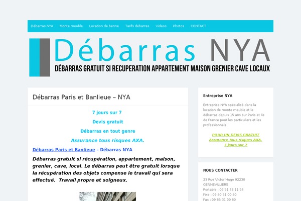 The Box theme site design template sample
