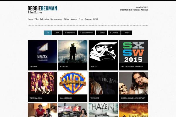 Vision theme site design template sample