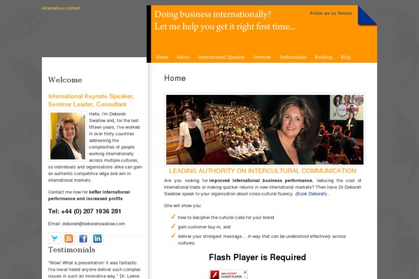 deborahswallow.com site used Quoan