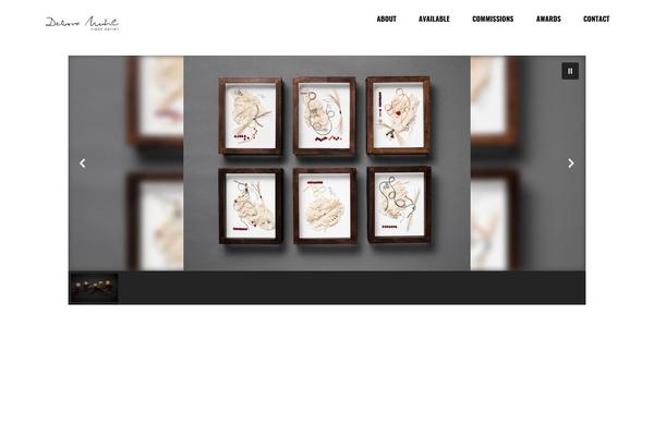 Manon theme site design template sample