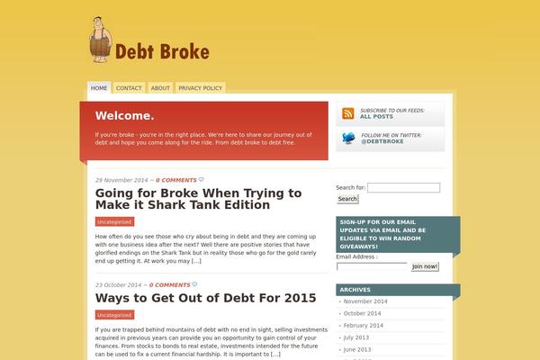 Mainstream theme site design template sample