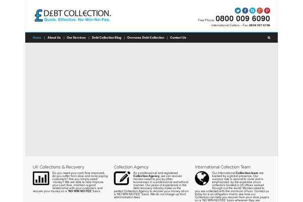 debtcollection.co.uk site used Umbrella