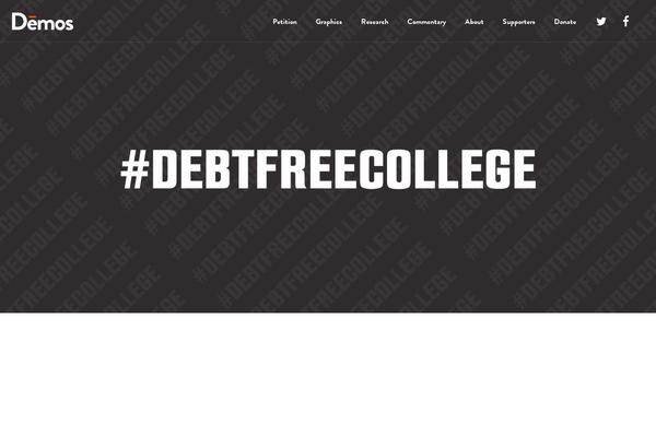 debtfreecollege.org site used Zerif Lite
