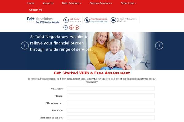 debtnegotiators.com.au site used Debtnegotiators