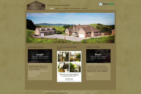 decadeconstruction.com site used Decade