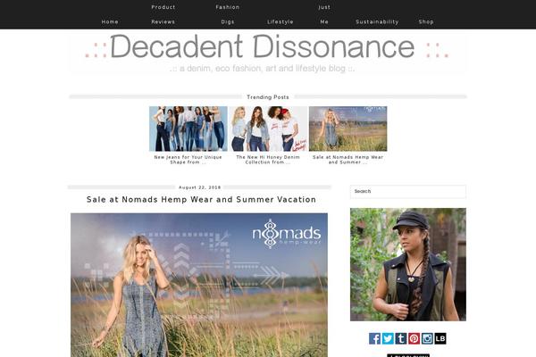 decadentdissonance.com site used Pipdig-tundra