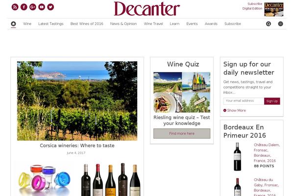 decanter.com site used Simba-theme