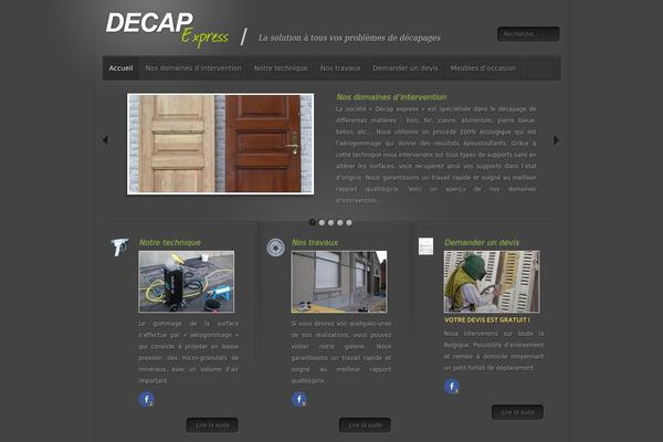 Minimal theme site design template sample