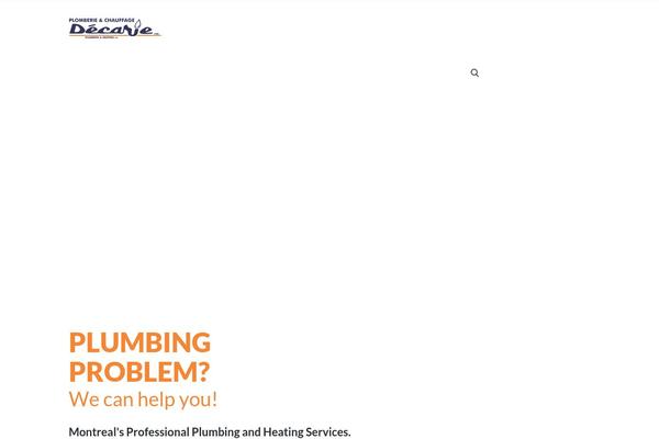 Plumbing theme site design template sample