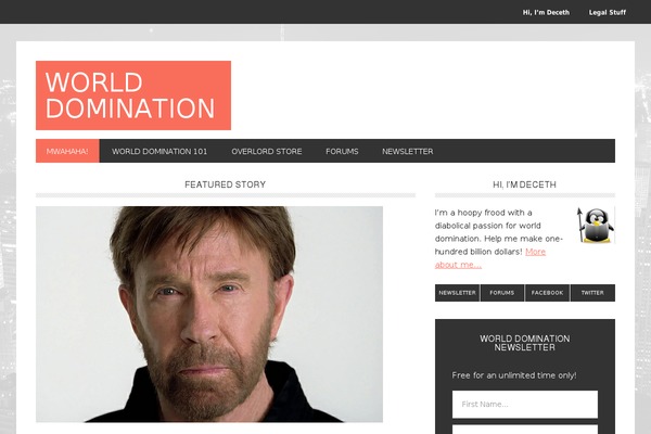 Genesis theme site design template sample