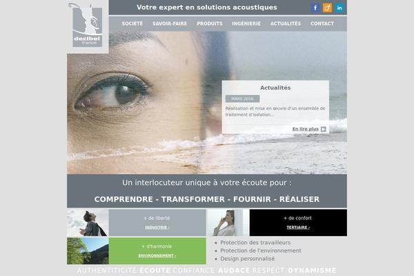 Decibel theme site design template sample