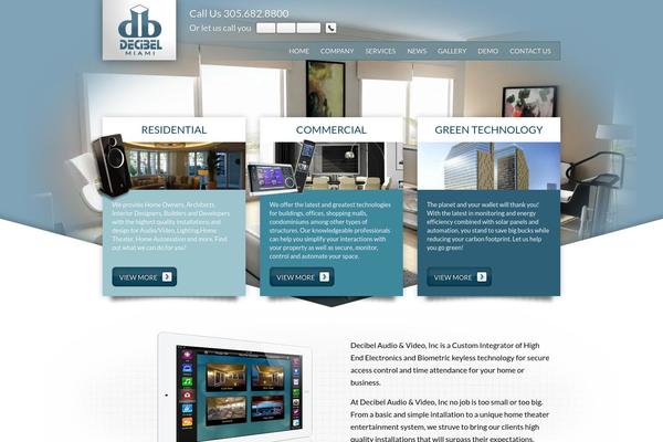 Decibel theme site design template sample