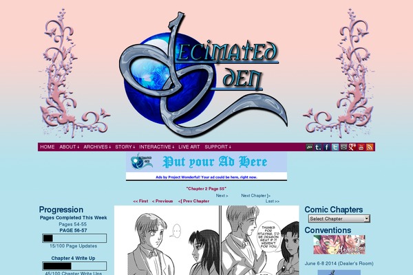Site using Comic Easel plugin