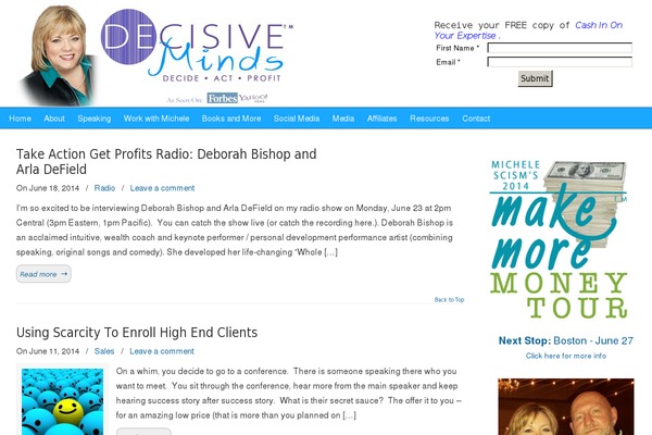 decisiveminds.com site used Digitalmaestro