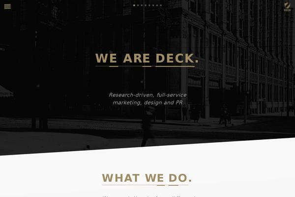 Deck theme site design template sample