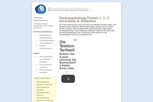 Mehrwert theme site design template sample
