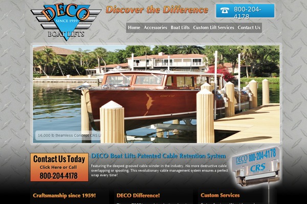 decoboatlift.com site used Decoboatlifts
