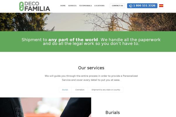 Zafiro theme site design template sample