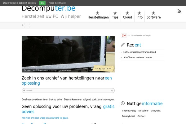 decomputer.be site used GeneratePress