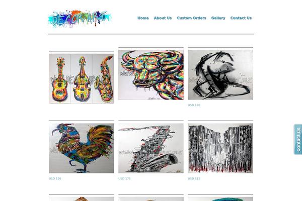 Photoria theme site design template sample