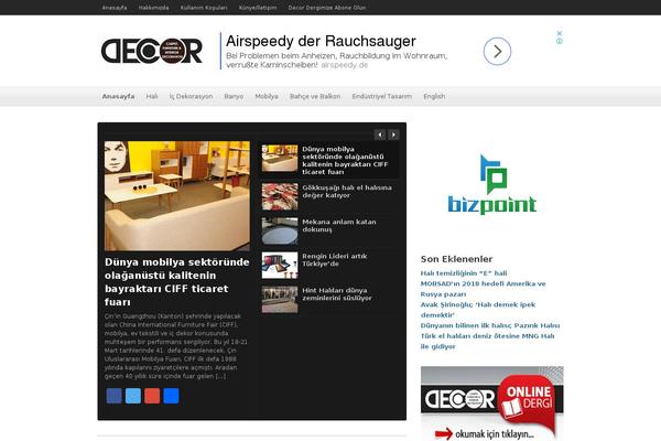 Decor theme site design template sample