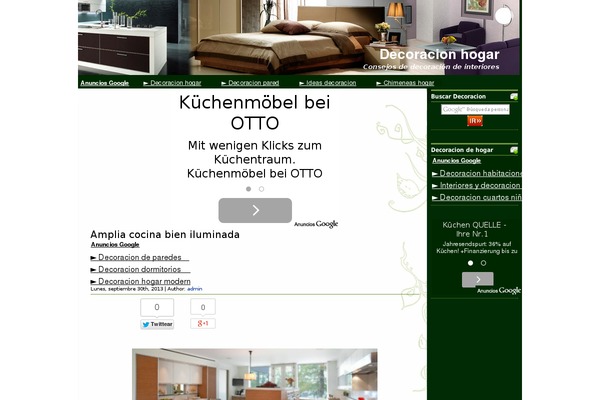 Green-light theme site design template sample