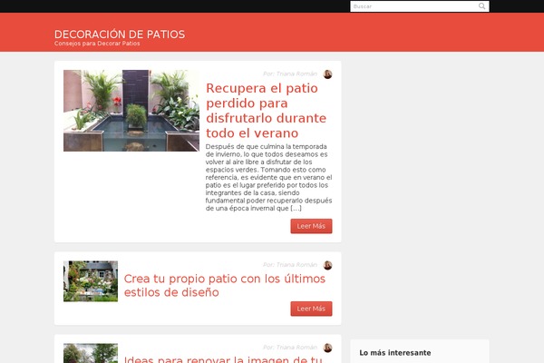 decoraciondepatios.com site used Blogolive