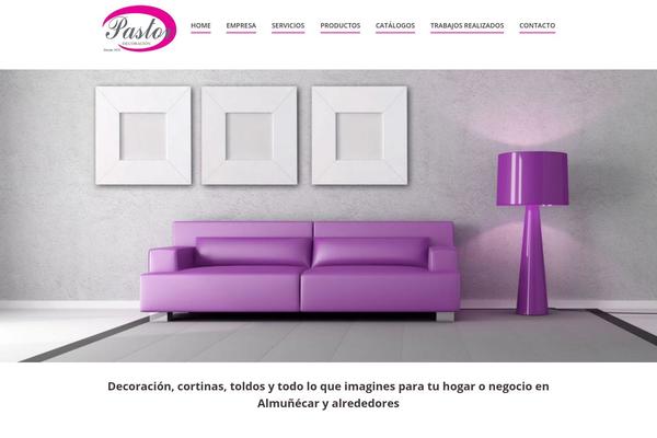 Vanguard theme site design template sample