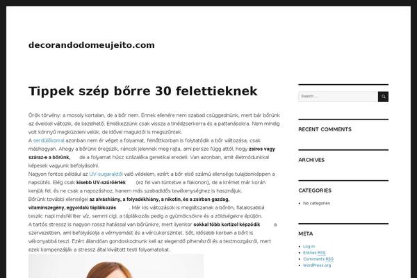 Twenty Sixteen theme site design template sample