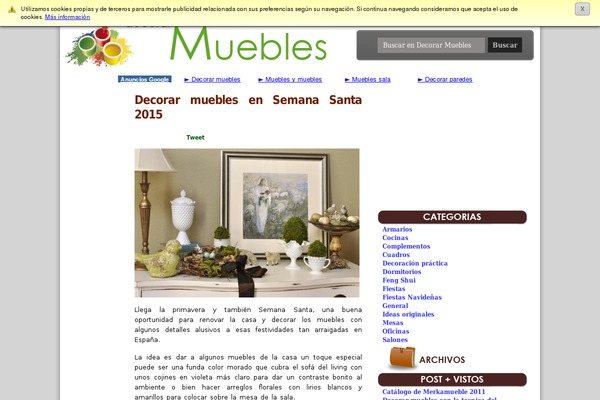 decorarmuebles.com site used Blogs