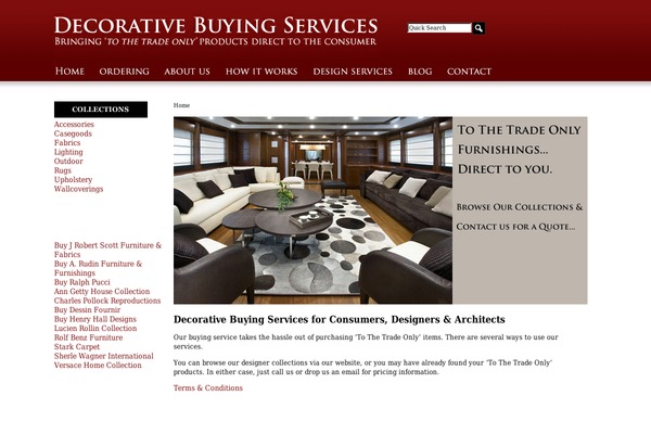 Decor theme site design template sample